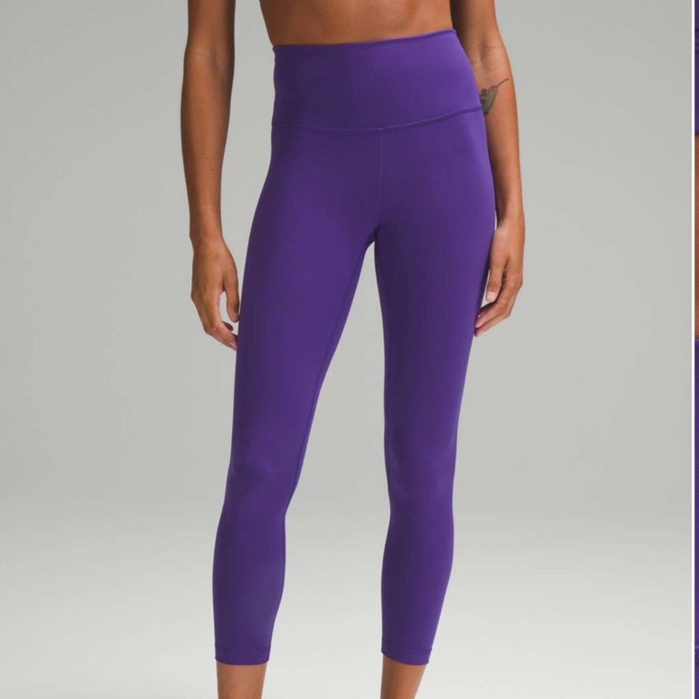 Lululemon Wunder Train High-Rise Tight 25", Petrol Purple, Size 14